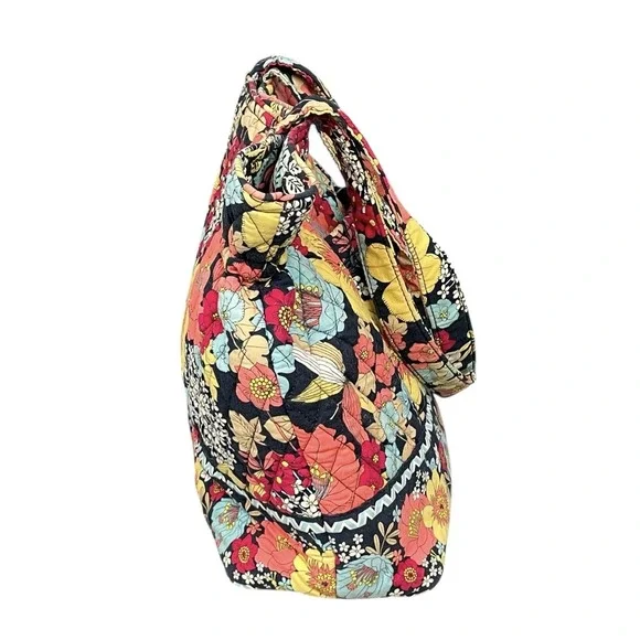 Vera Bradley Happy Snails Large Quilted Tote Bag Cottagecore Travel Retired 2011 - Picture 6 of 10